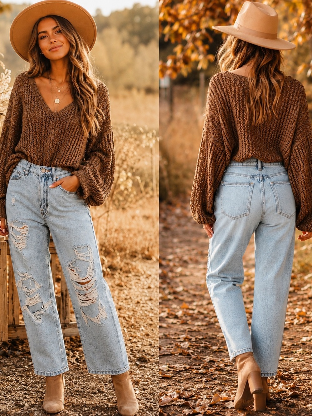 Aeropostale Light Blue Distressed Boyfriend Jeans
